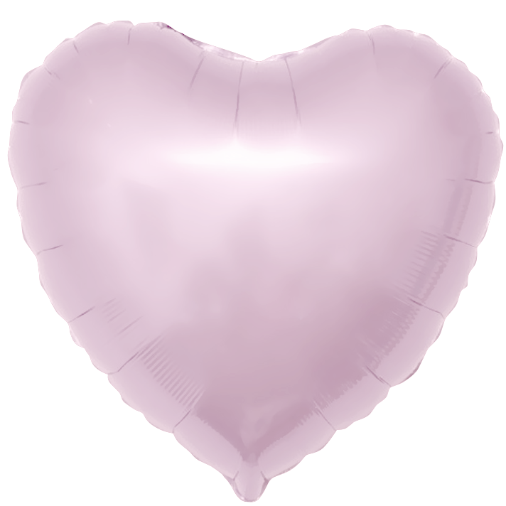 Фольгированное Сердце, Светло-Розовый (46 см)